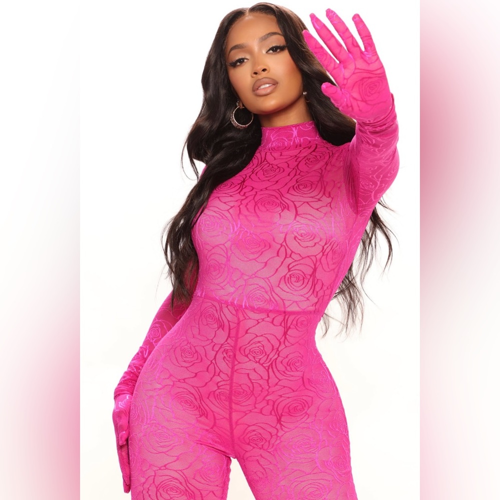 Pink Lace Jumpsuit 😍